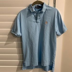 Mens Small Light Blue Polo short sleeve shirt polo by Ralph Lauren
